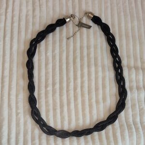 Chico's Black Braided Necklace